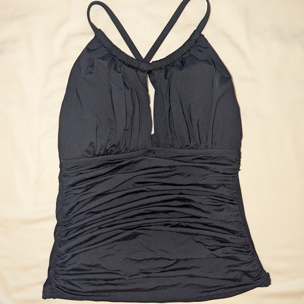La Blanca Elegant Black Halter Top